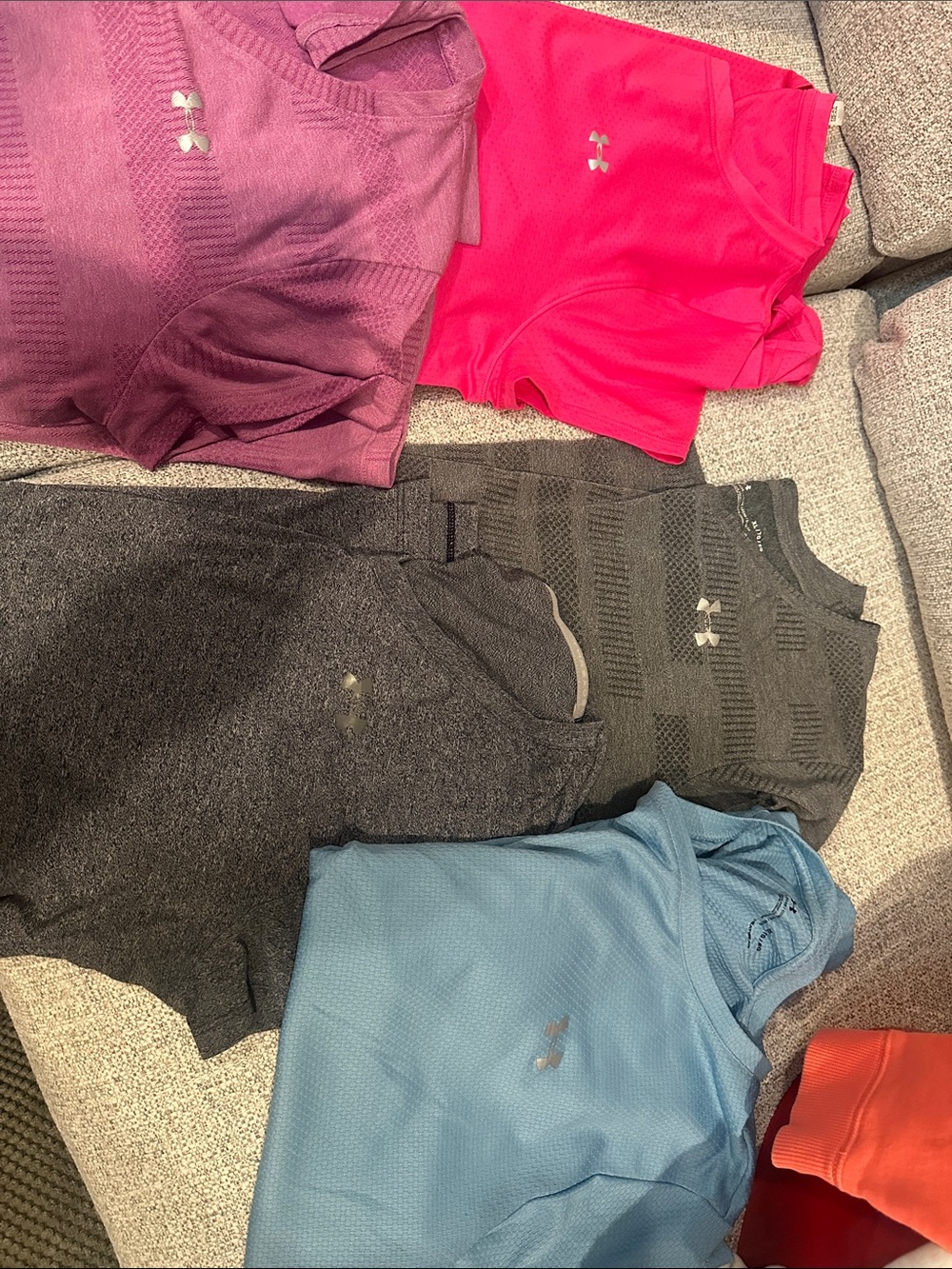 Under Armour Women's Short Sleeve Athletic Tees - Pink, Purple, Blue, Gray